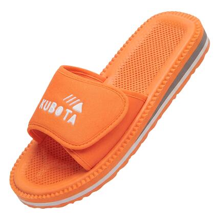Kubota Femme Claquettes à Scratch Motif Fleurs Écru
