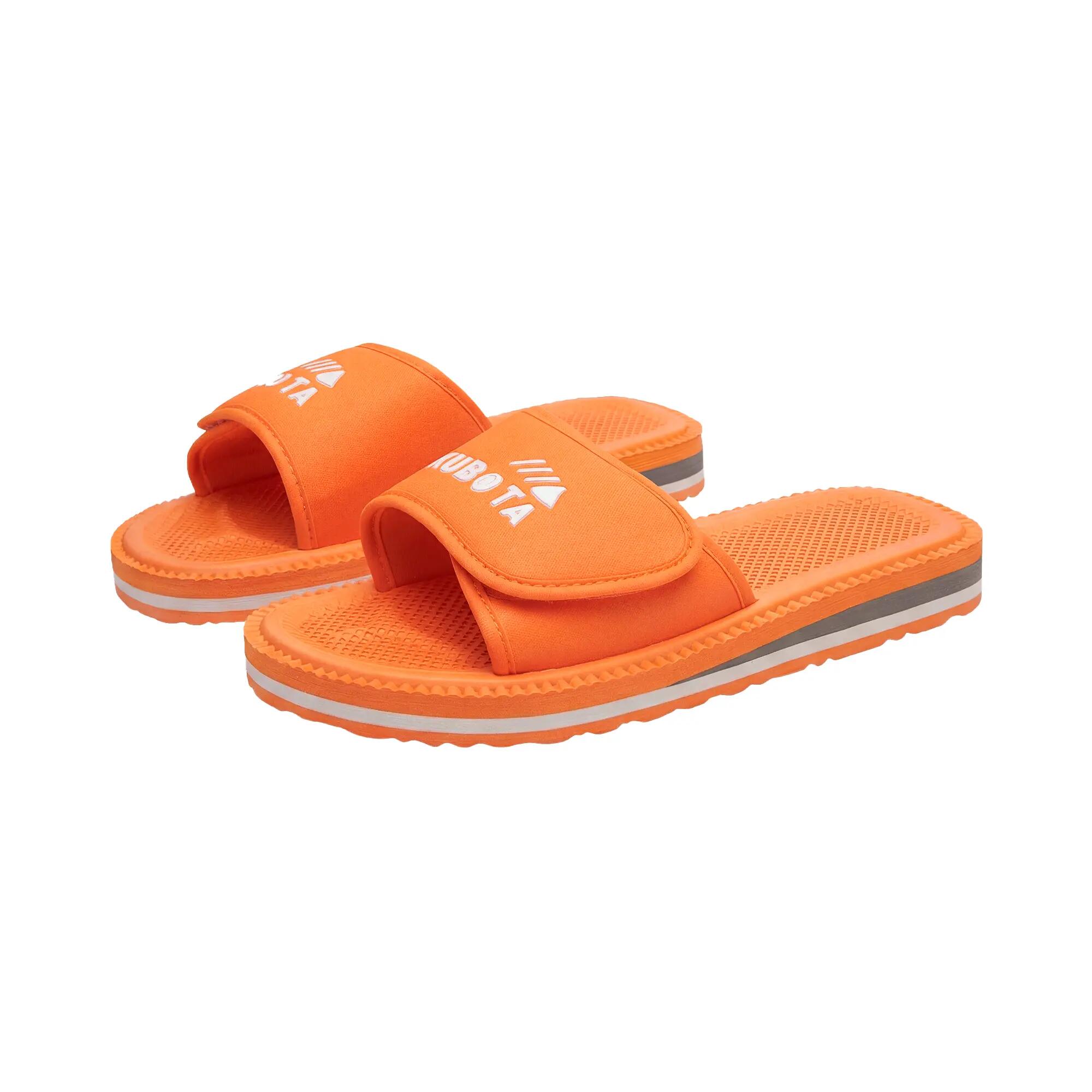 Kubota Herren Klettverschluss Badeschlappen Orange 6/6