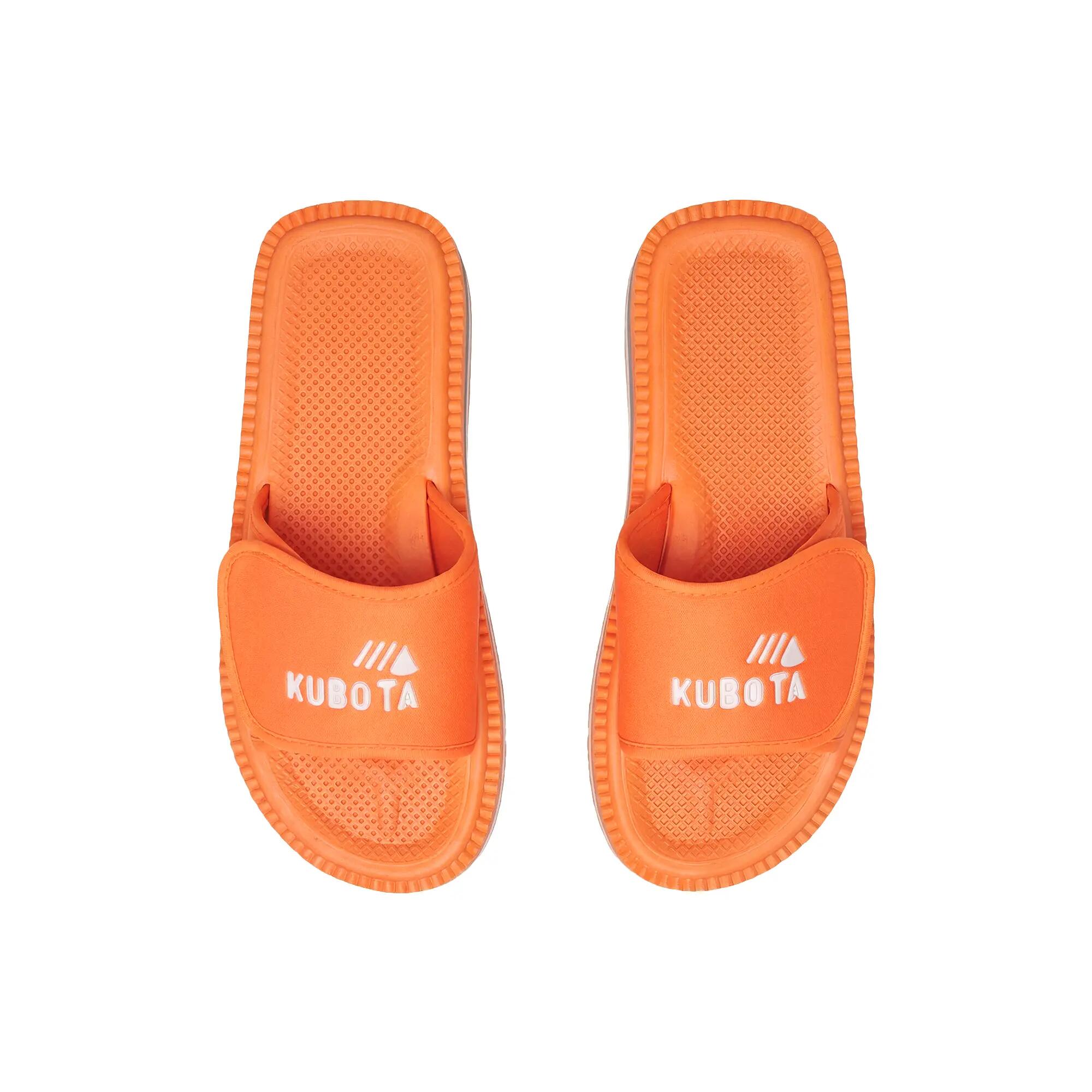 Kubota Herren Klettverschluss Badeschlappen Orange 2/6