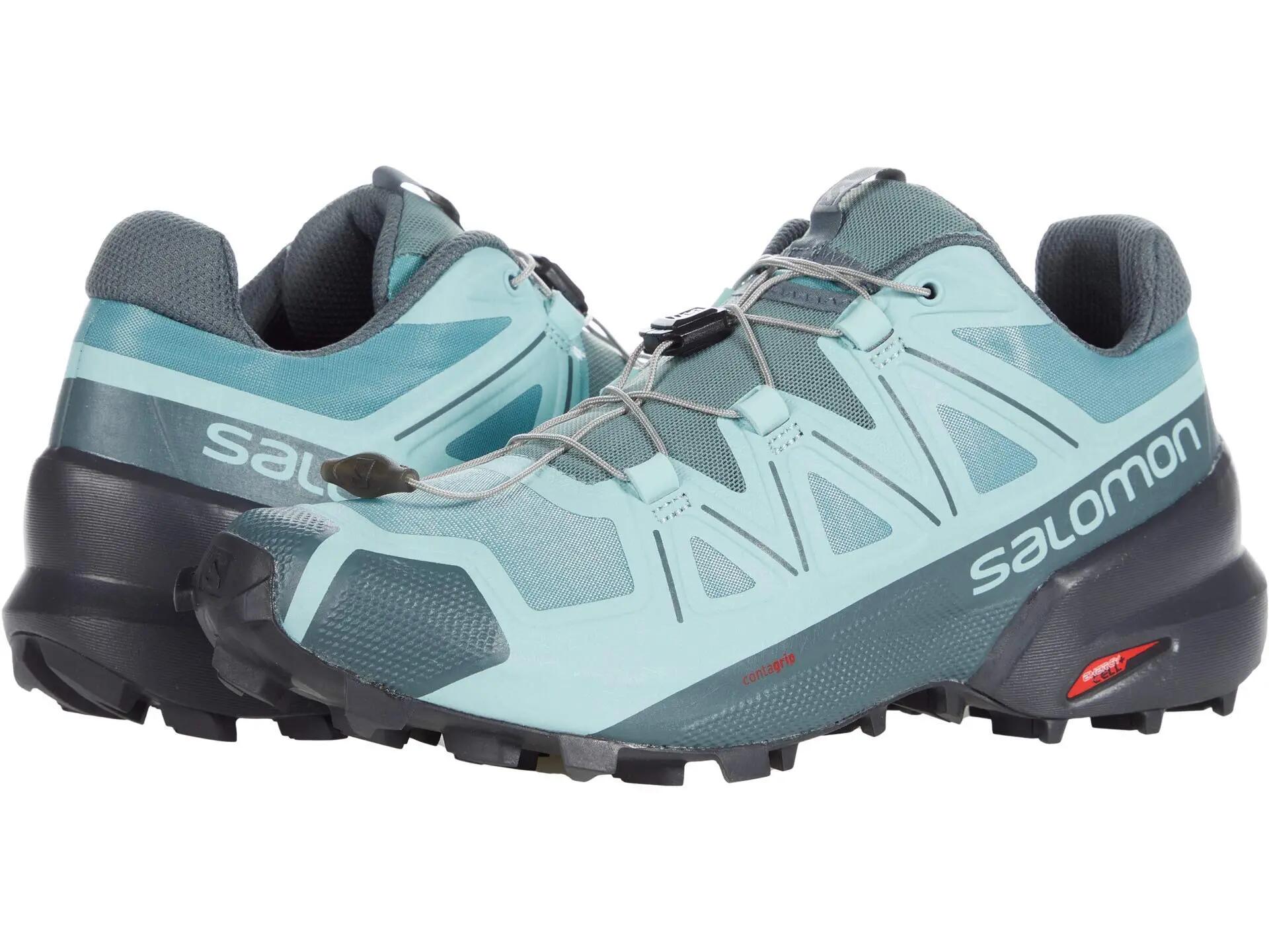 Chaussures - trail - femme - légères amorties - speedcross 5 - apple/wine 3/3