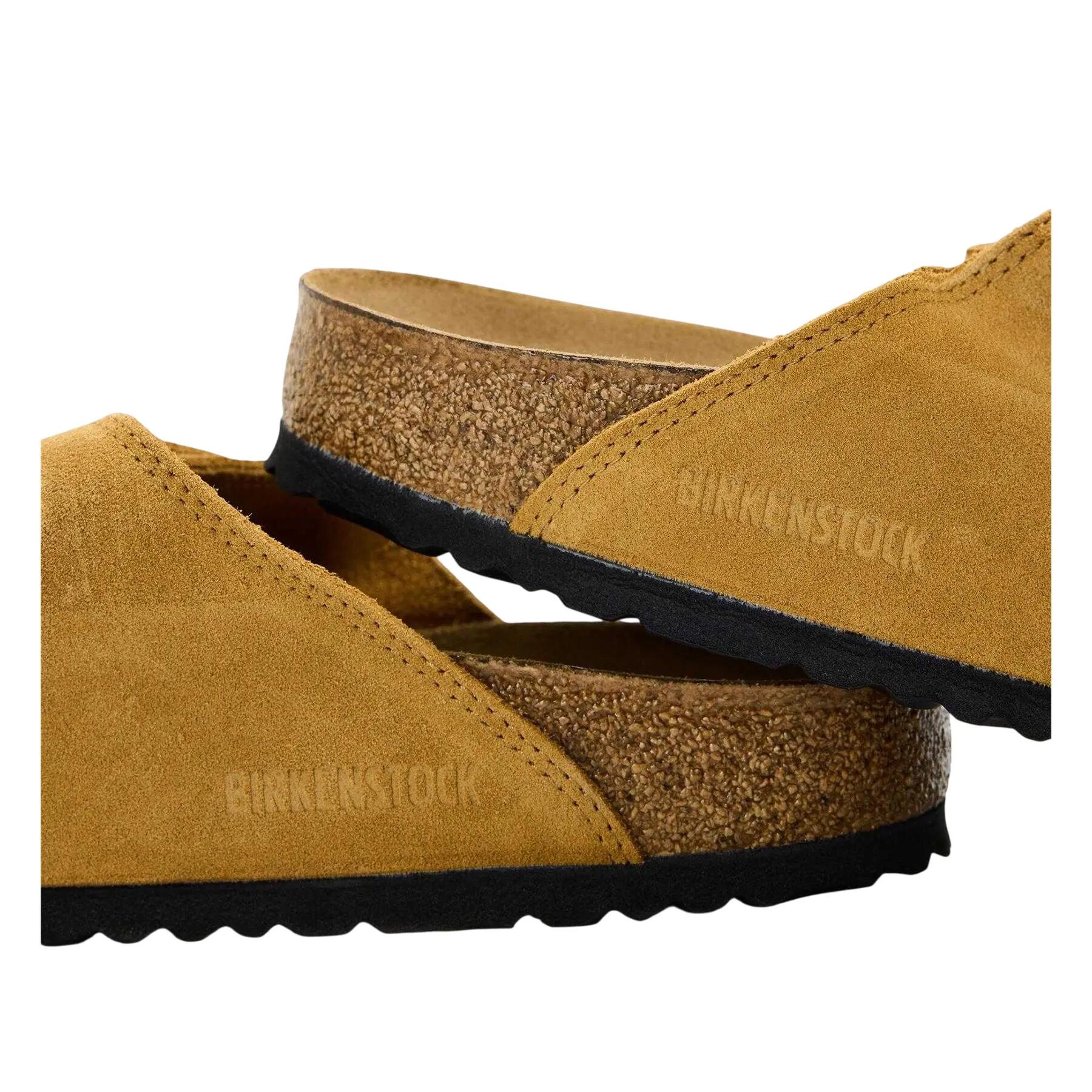 Mens Minimalist Suede Sandals (Cork) 4/4