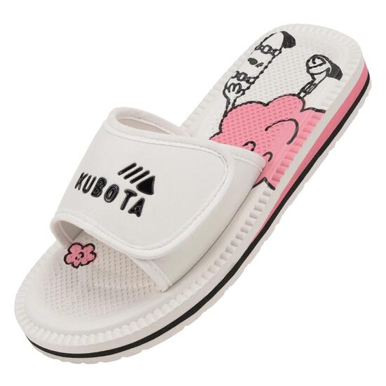 Kubota Femme Claquettes à Scratch Nuage Blanc