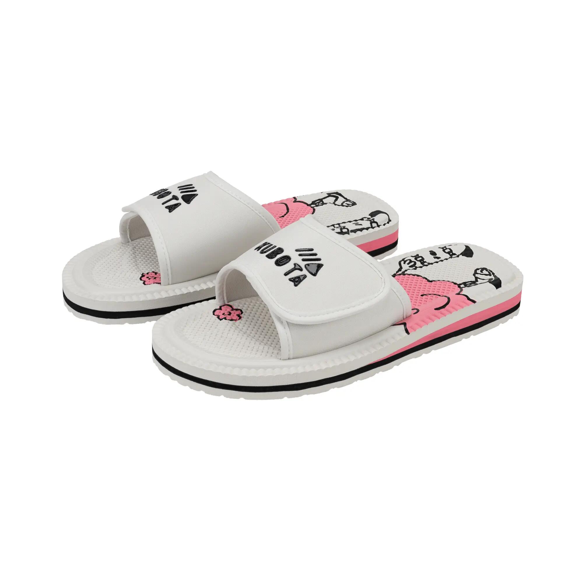 Kubota Femme Claquettes à Scratch Nuage Blanc 6/6