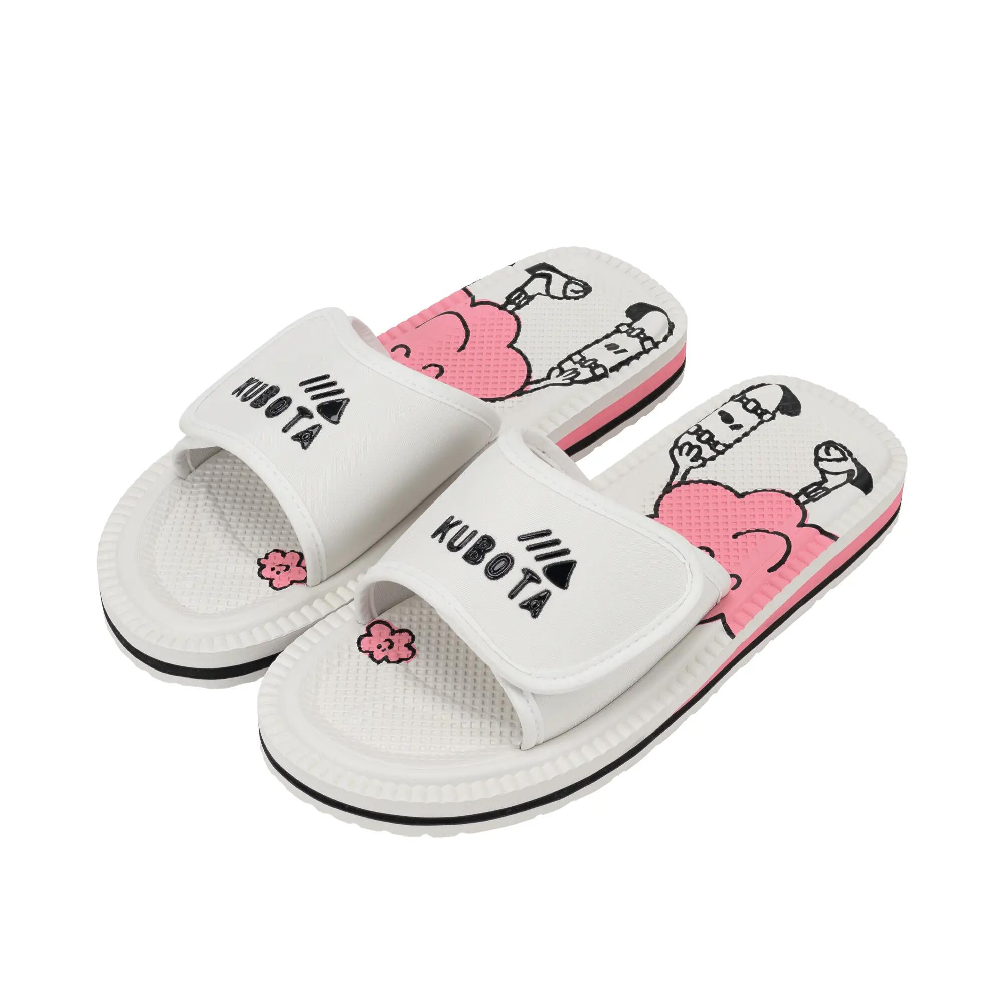 Kubota Femme Claquettes à Scratch Nuage Blanc 4/6