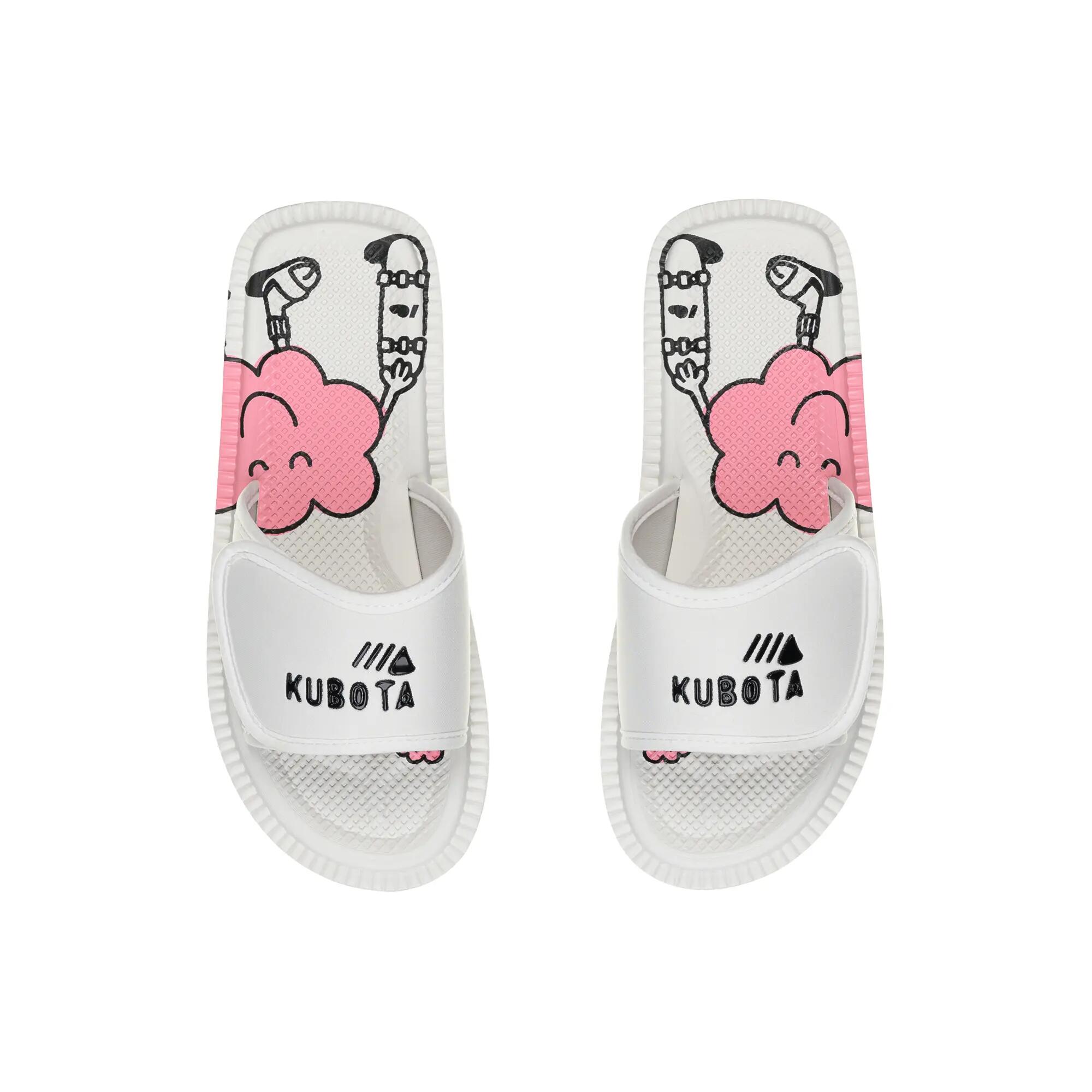 Kubota Femme Claquettes à Scratch Nuage Blanc 2/6