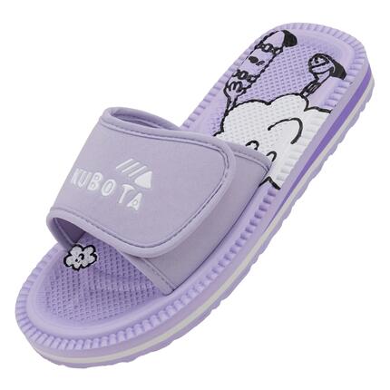 Kubota Femme Claquettes à Scratch Motif Fleurs Écru