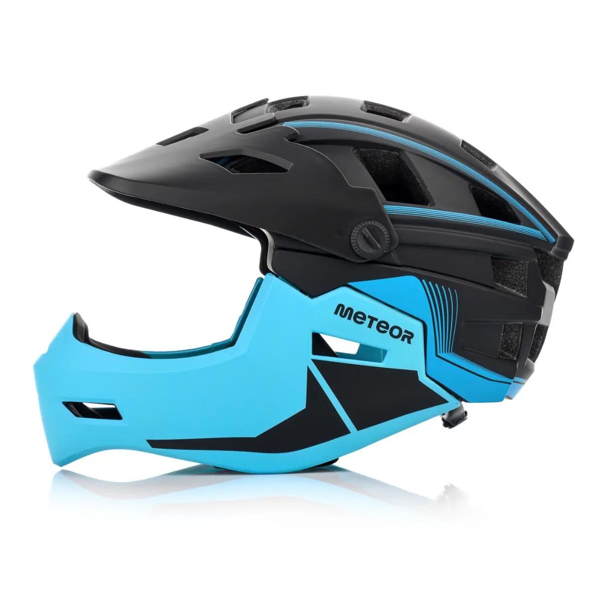 Kask Na Rower Rolki METEOR HYDRA Lekki Regulowany Black Blue 6/7