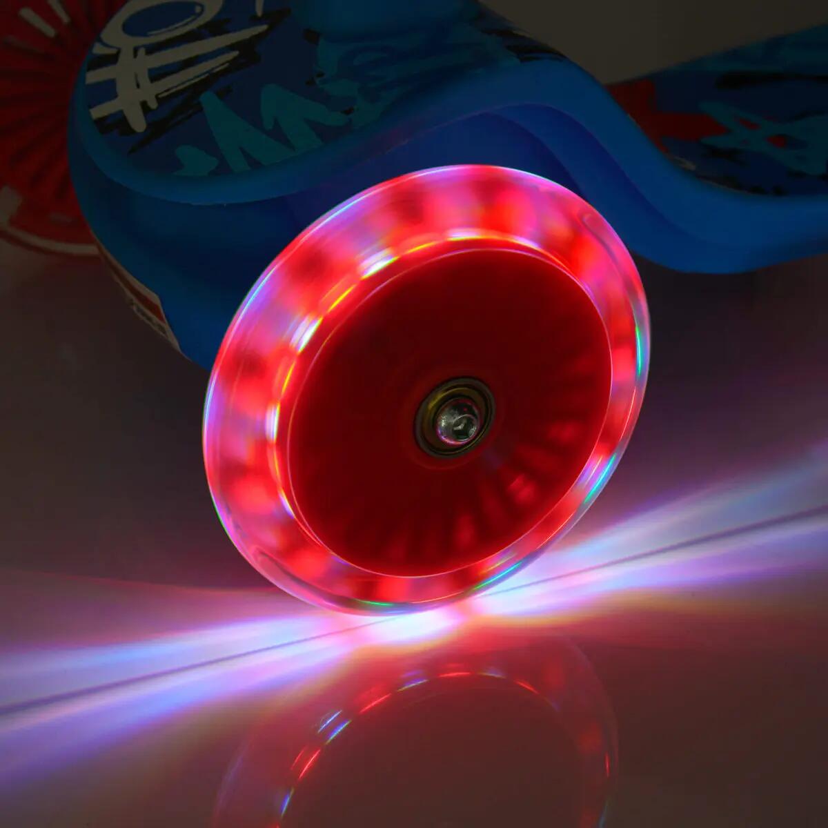 Hulajnoga trójkołowa Meteor Funny Blue LED 3/7