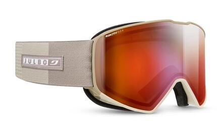 Masque de ski et de snowboard enfant et adulte - Beige / Marron CYRIUS-X REACTIV