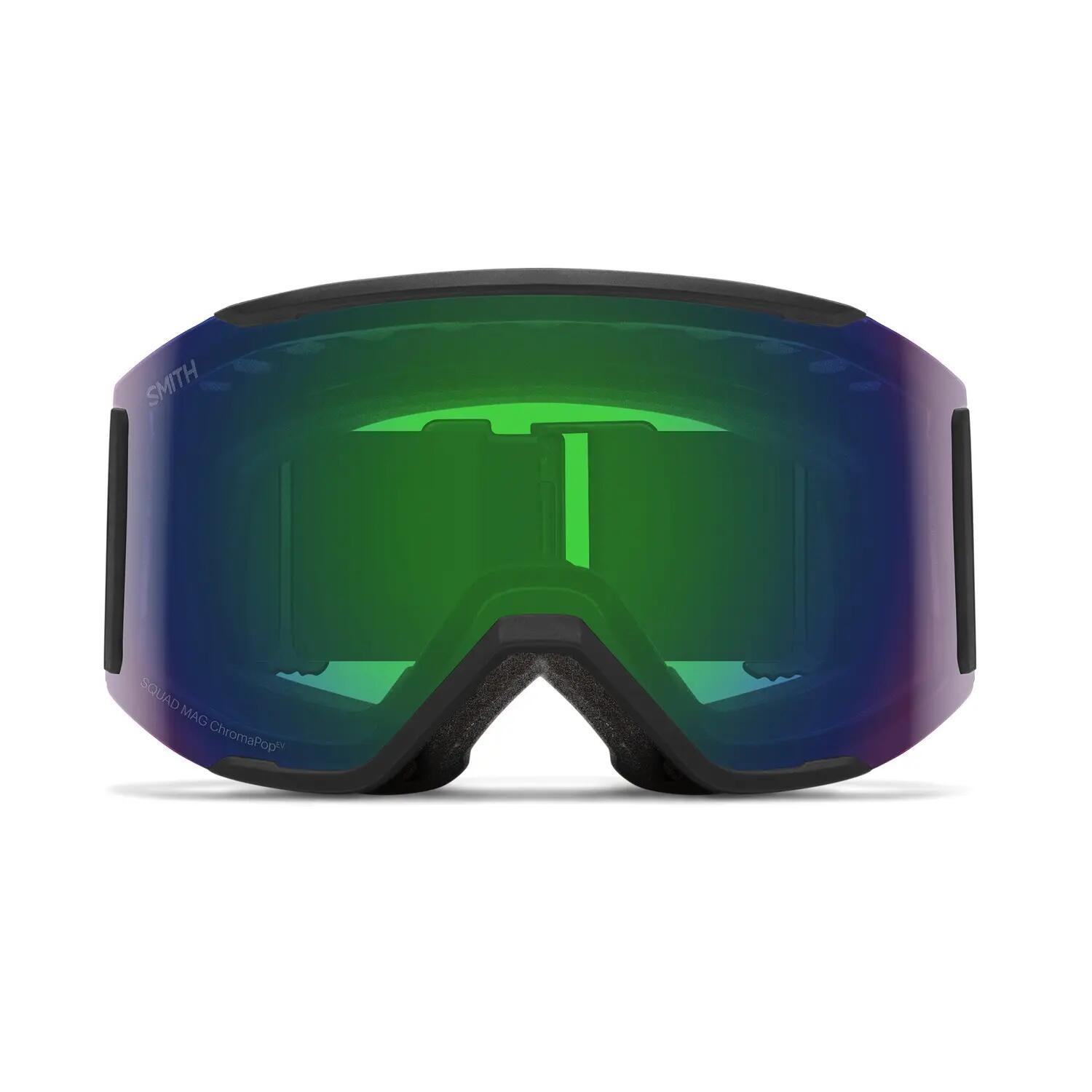 Masque Ski Squad Mag Black Chromapop Everyday Green Mirror Cat 2 + Cat 1 Homme 2/3