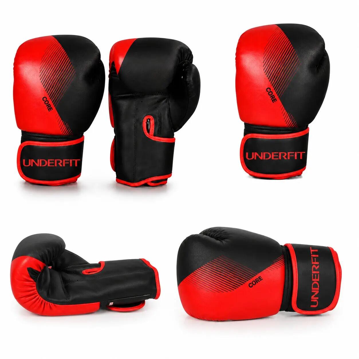 Rękawice bokserskie UNDERFIT Core czerwone 14 oz 3/10