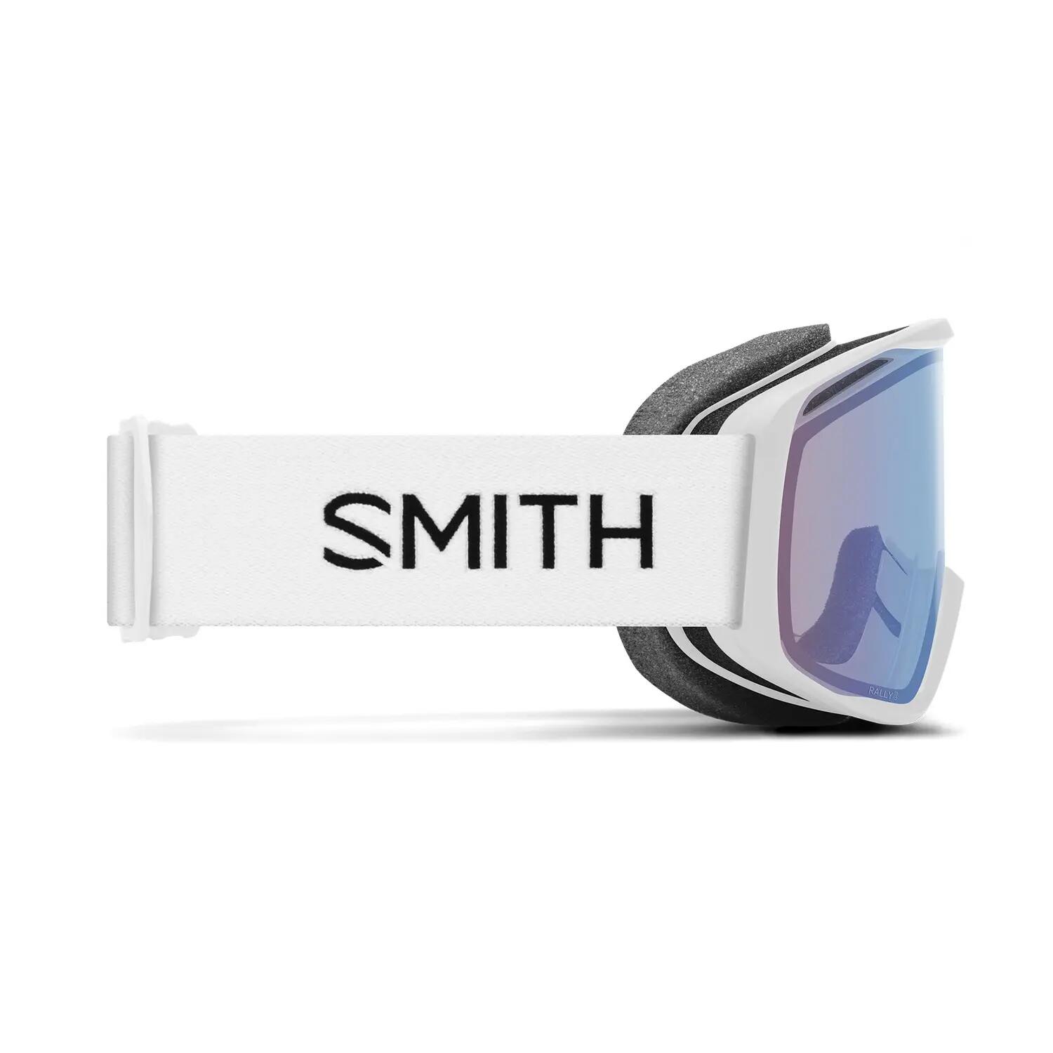 Máscara de esquí Rally White Photochromic Blue Sensor Mirror Cat 1 a 2 Hombre 2/4