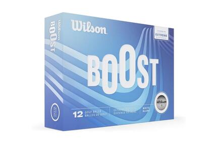 Balles de golf Boost, paquet de 12, blanches