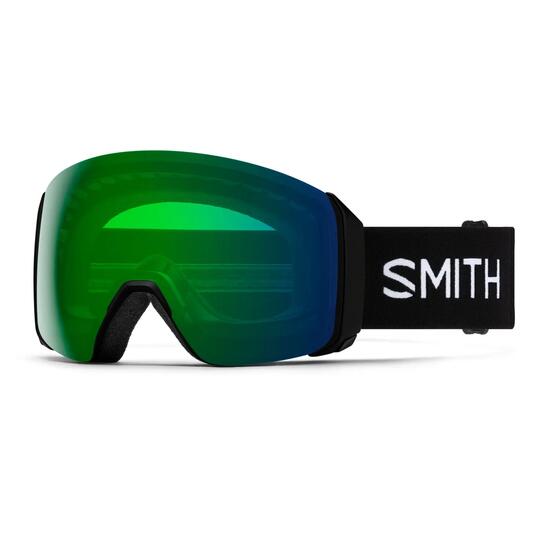 Masque Ski 4d Mag Xl Black Chromapop Everyday Green Mirror Cat 2 + Cat 1 Homme