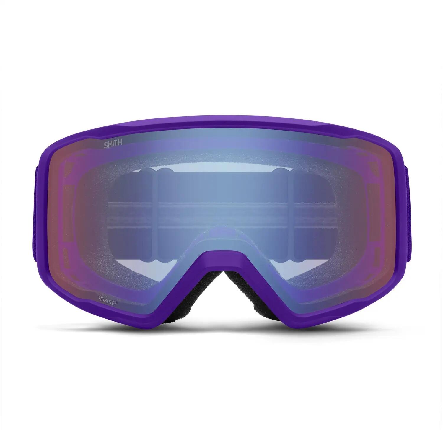 Masque De Ski Tribute Fresh Purple Blue Sensor Mirror Antifog Cat 1 Homme 3/4
