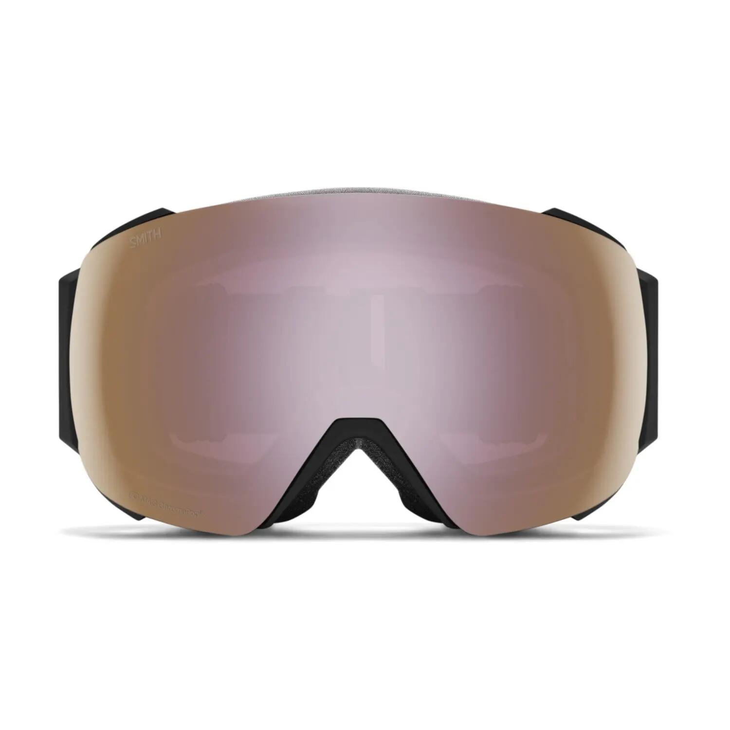 Masque Ski Io Mag Black Chromapop Everyday Rose Gold Mirror Cat 2 + Cat 1 Homme 2/3