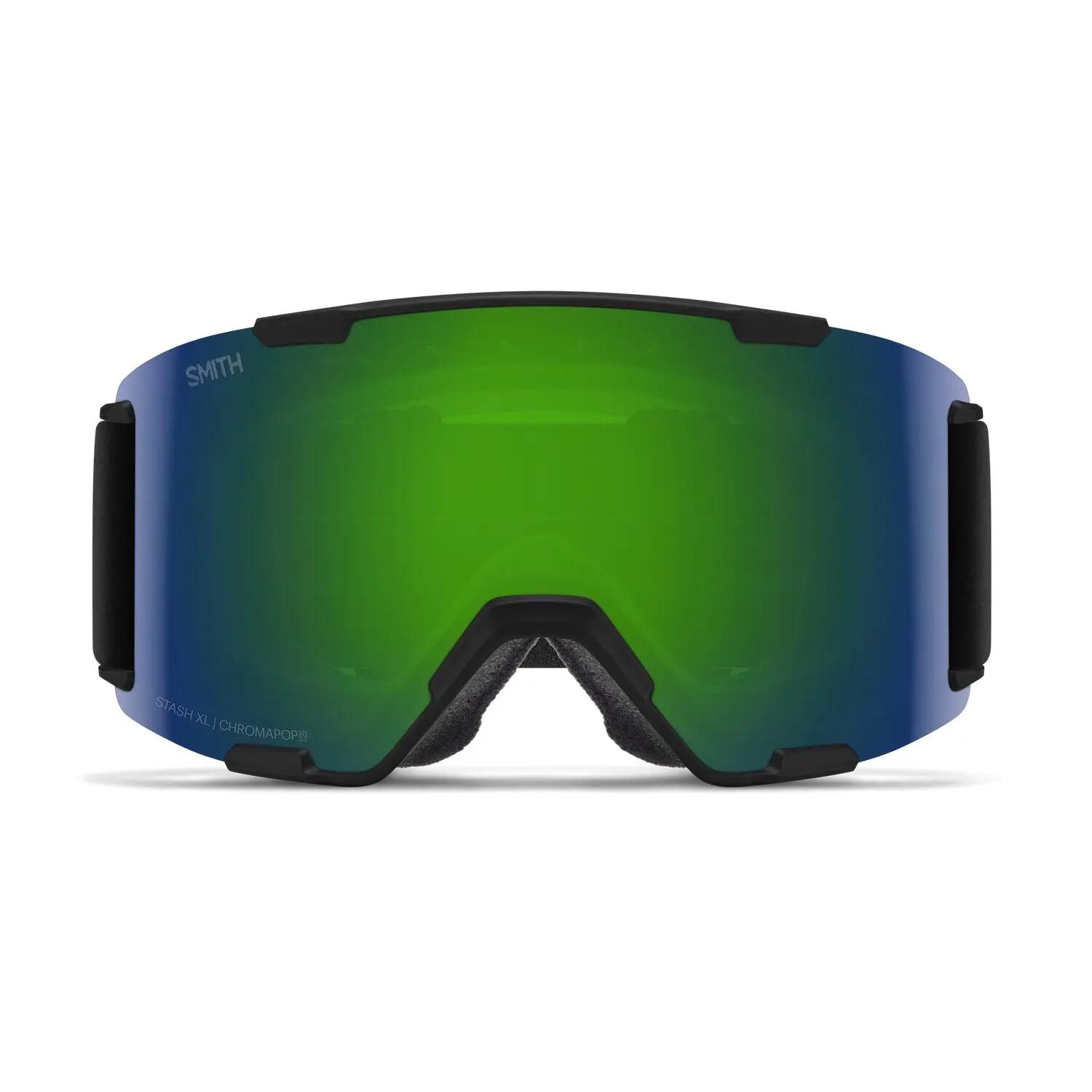 Masque Ski Stash Xl Black Chromapop Sun Green Mirror Cat 3 + Cat 1 Homme 3/4