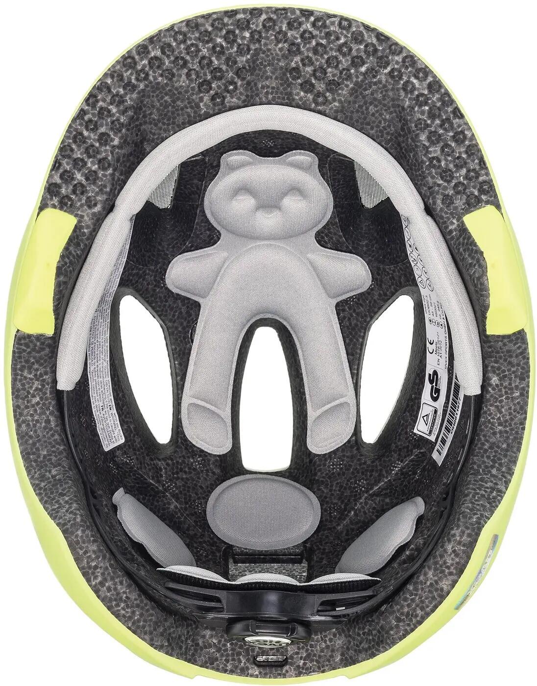 Kinder - fahrradhelm - belüftet - oyo - neon gelb 4/5