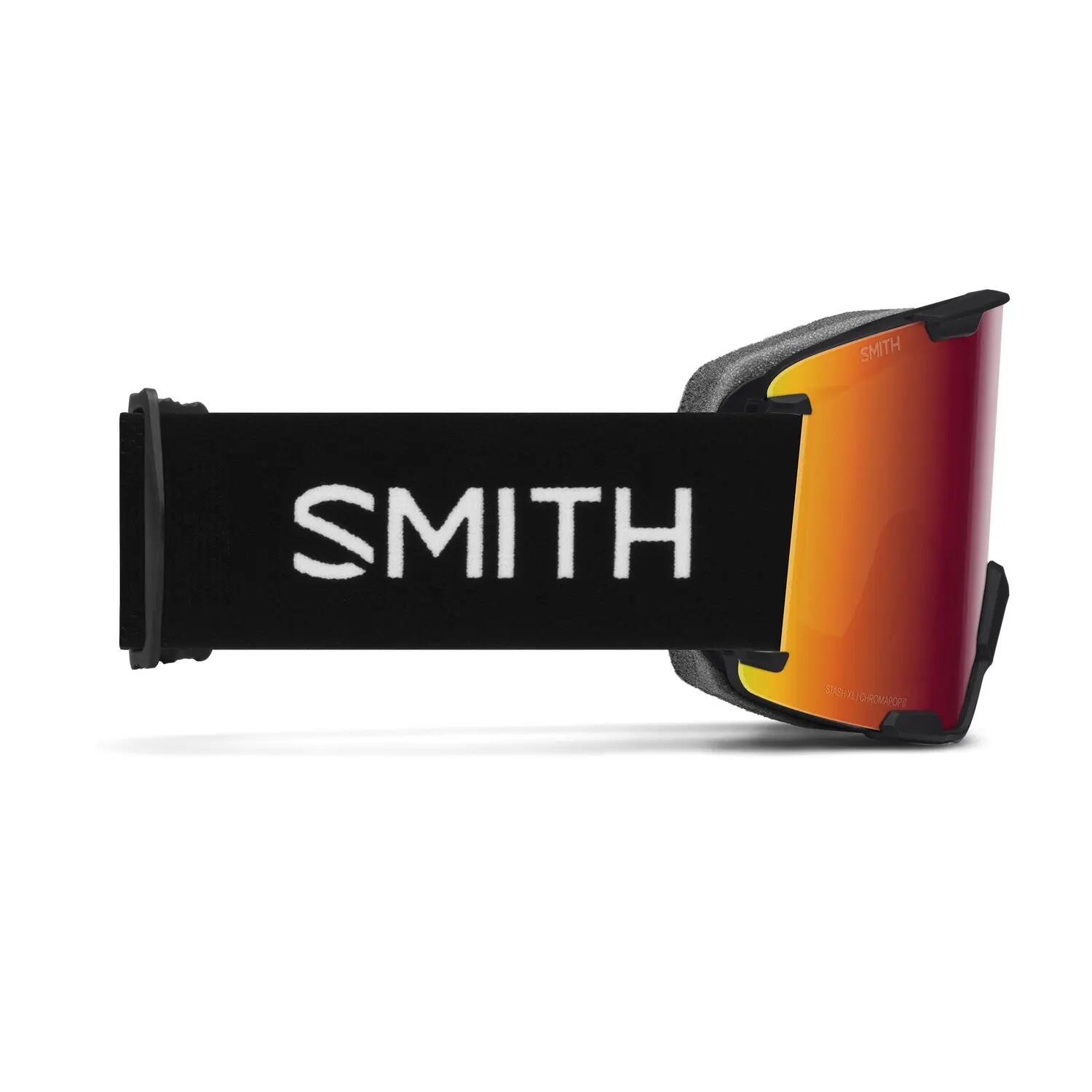 Maschera Da Sci Stash Xl Black Chromapop Sun Red Mirror Cat 3 + Cat 1 Uomo 3/4