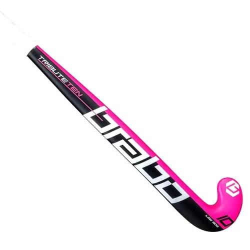 Hockeystick - Field hockey - Unisex - Junior PU-grip - Zwart/roze 2/3