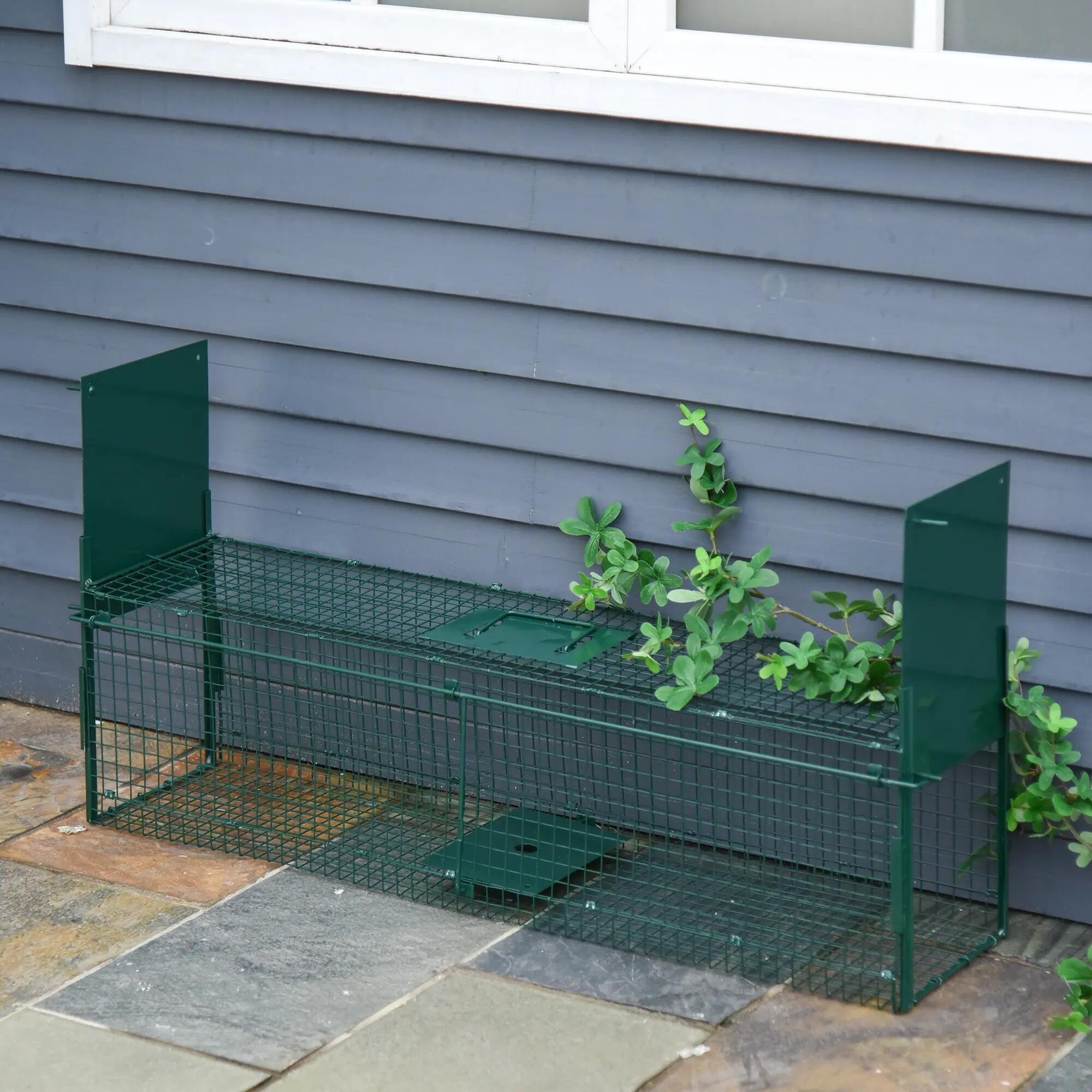 Piège Vivant Cage Attrape 100 x 25 x 28 cm Piège Fouine pour Martres, Rats, Sour 4/9