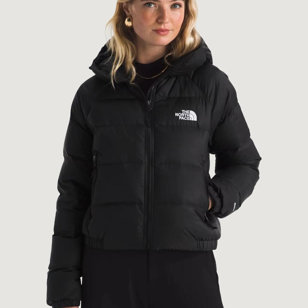 WOMEN'S down jacket W HYDRN DWN HOODIE BLACK