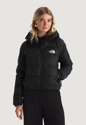 WOMEN'S Daunenjacke/Wattierte Jacke W HYDRN DWN HOODIE SCHWARZ
