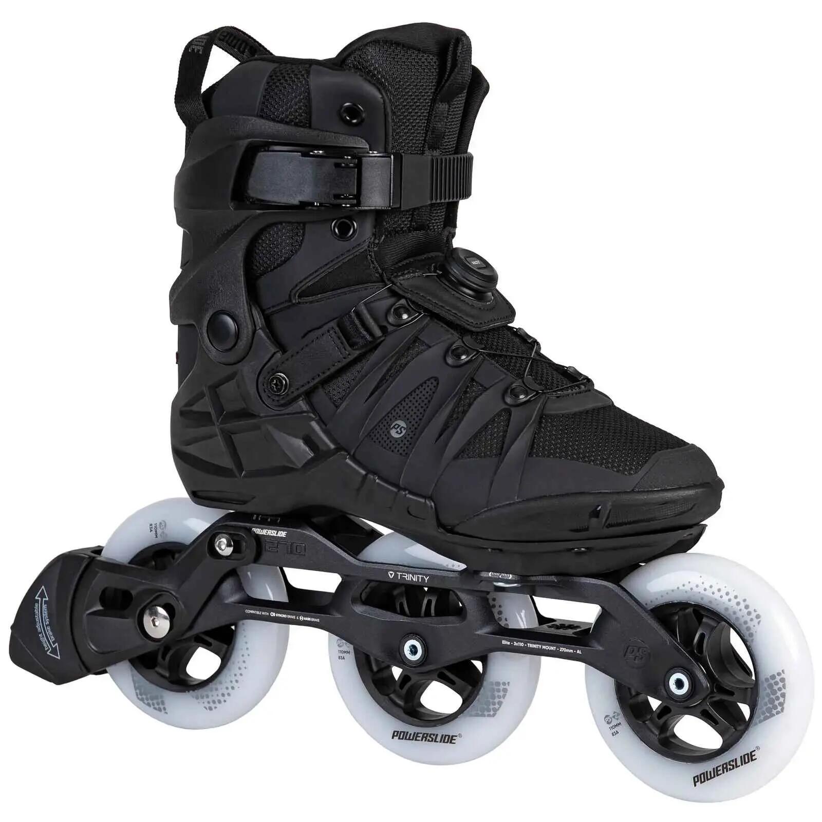 Patines en línea Phuzion para adulto Argon KPU PDS Negros 2/6