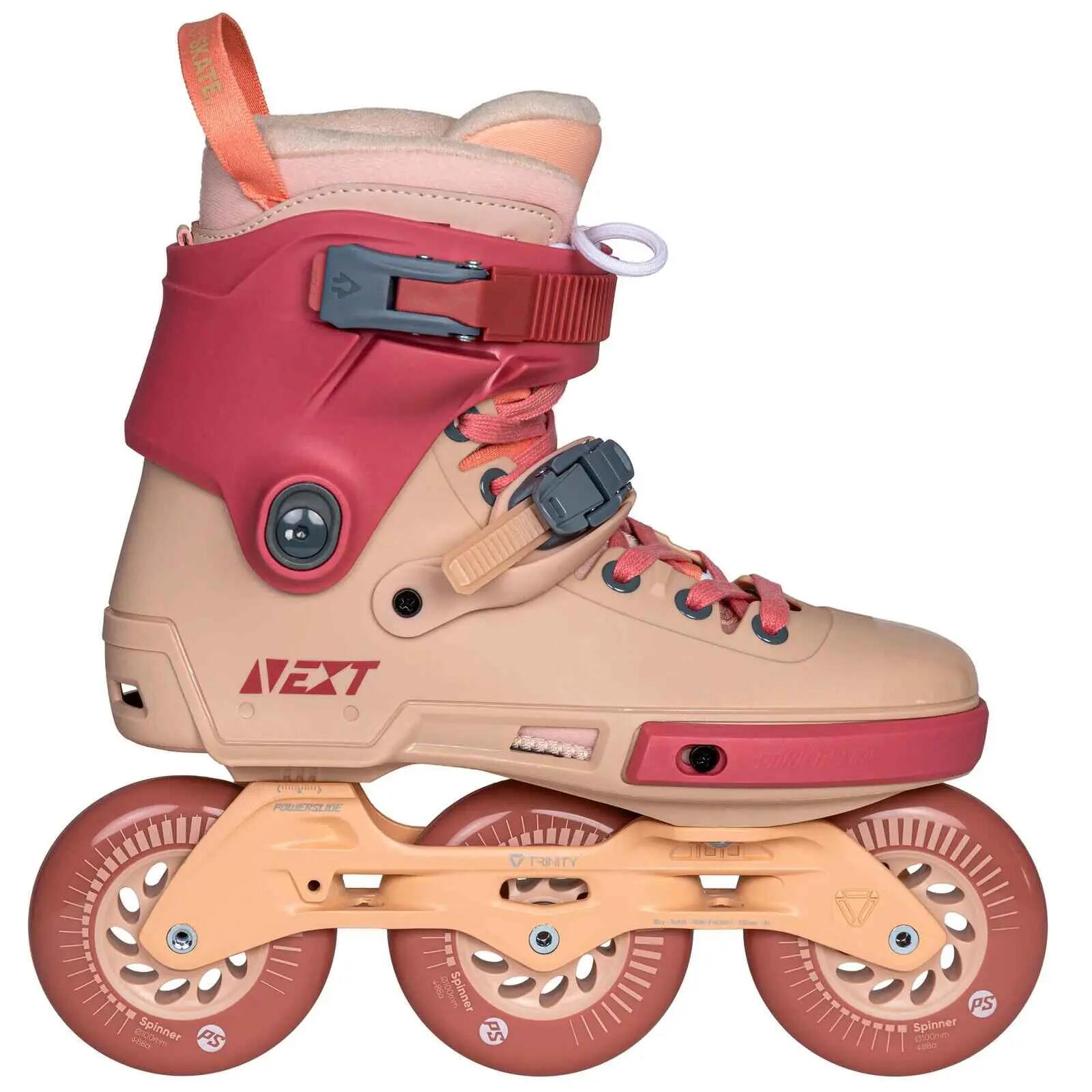 POWERSLIDE Urban Next 100 rose bordeaux patins à roulettes Senior 2/6