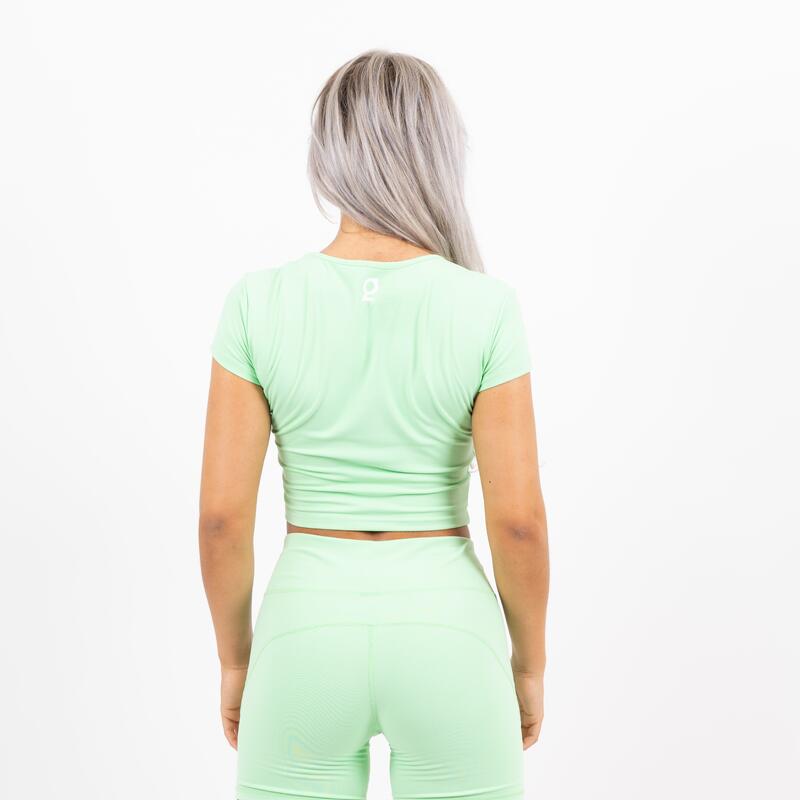 Flex crop top Femme - Menthe verte