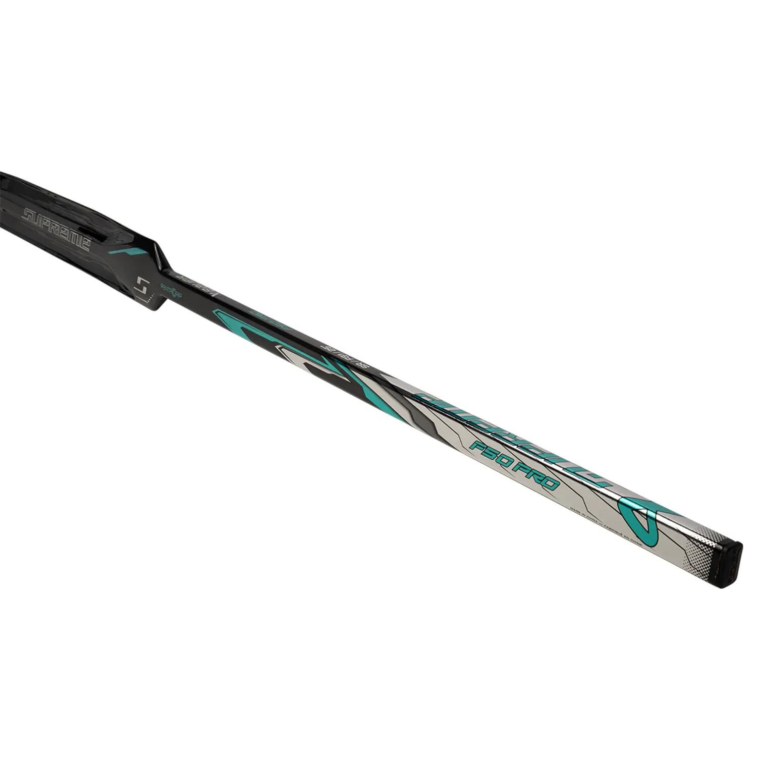 Crosse de gardien BAUER Supreme F50 Pro Senior noire gauche pour adulte 6/6