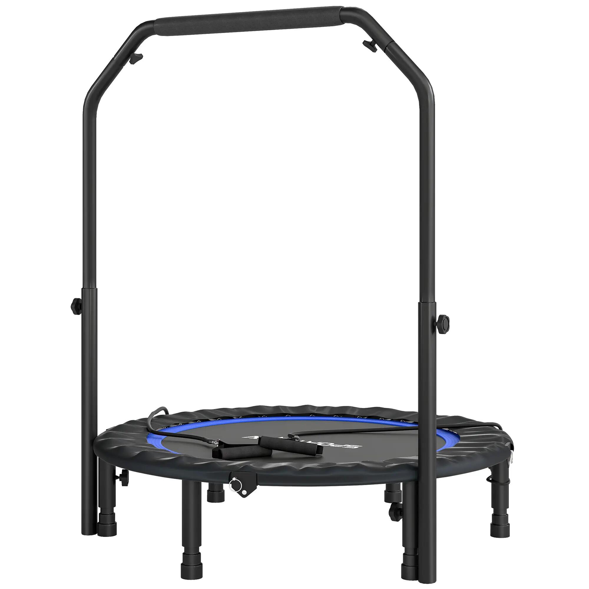 Trampoline pliable Ø102 cm avec poignée réglable, cadre en acier pour le renforc 2/9