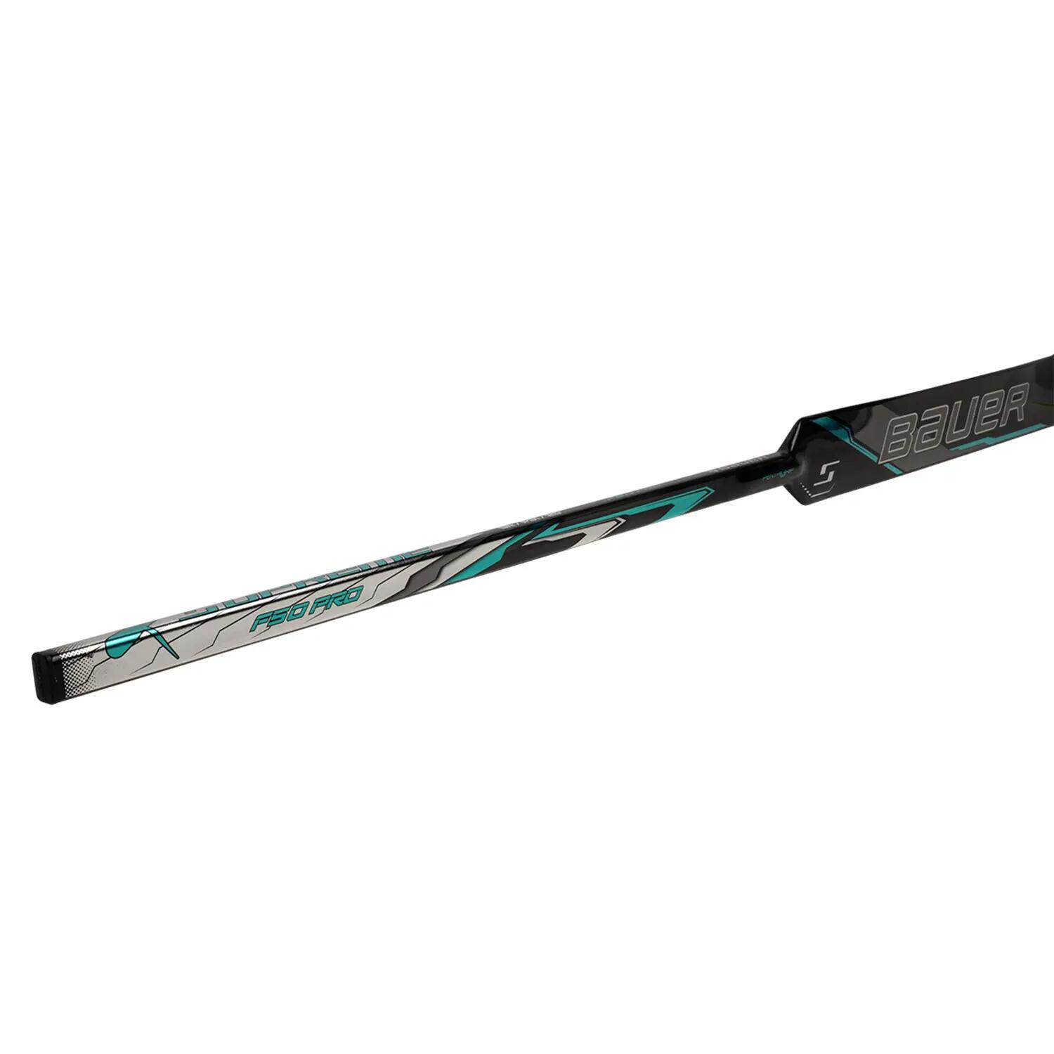 Crosse de gardien BAUER Supreme F50 Pro Senior noire gauche pour adulte 5/6