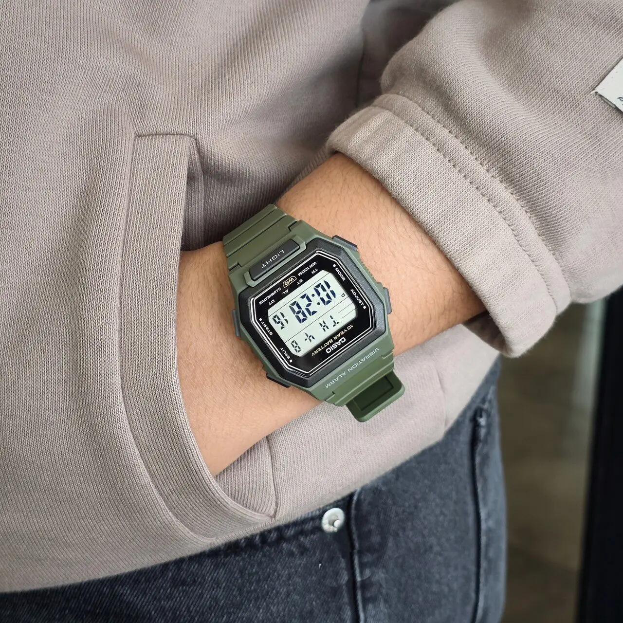Casio Digitaal  Horloge Groen/LCD W-738H-3AVEF 6/6