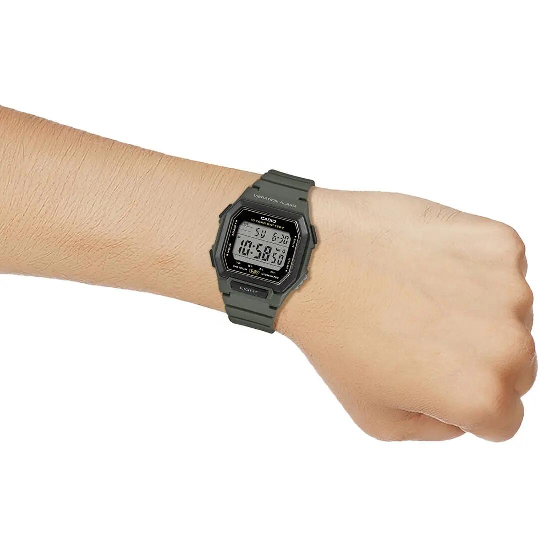 Casio Digitaal  Horloge Groen/LCD W-738H-3AVEF 5/6