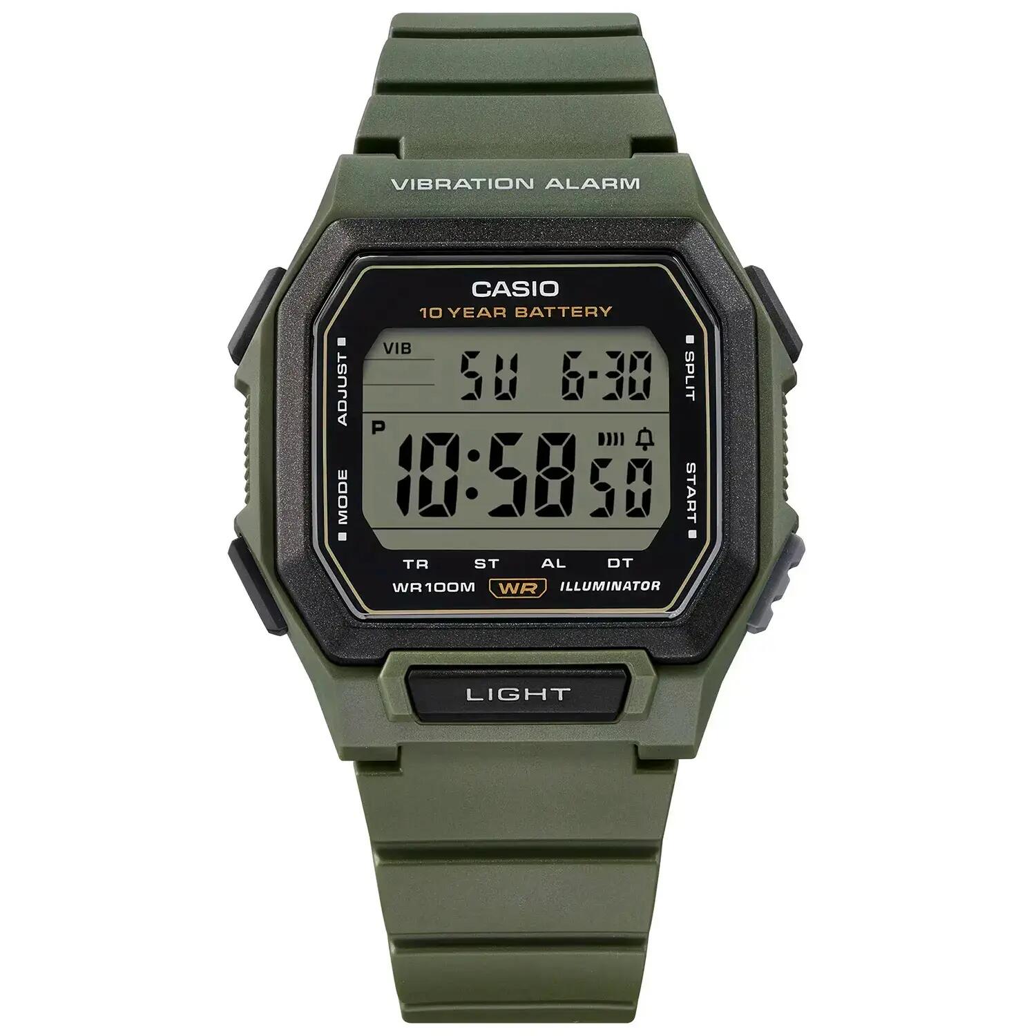Casio Digitaal  Horloge Groen/LCD W-738H-3AVEF 4/6