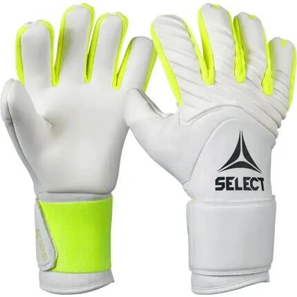 Gants gardien - enfants - latex, chaud - blanc/jaune fluo