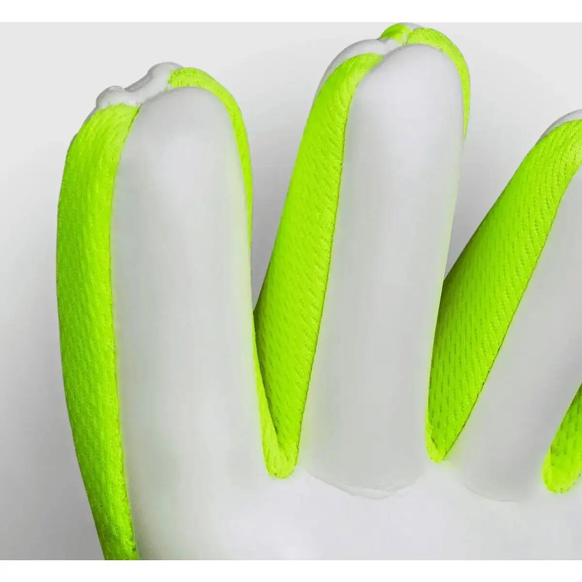 Gants de gardien - Football - Enfants - V26 - Blanc/Jaune fluo 4/5