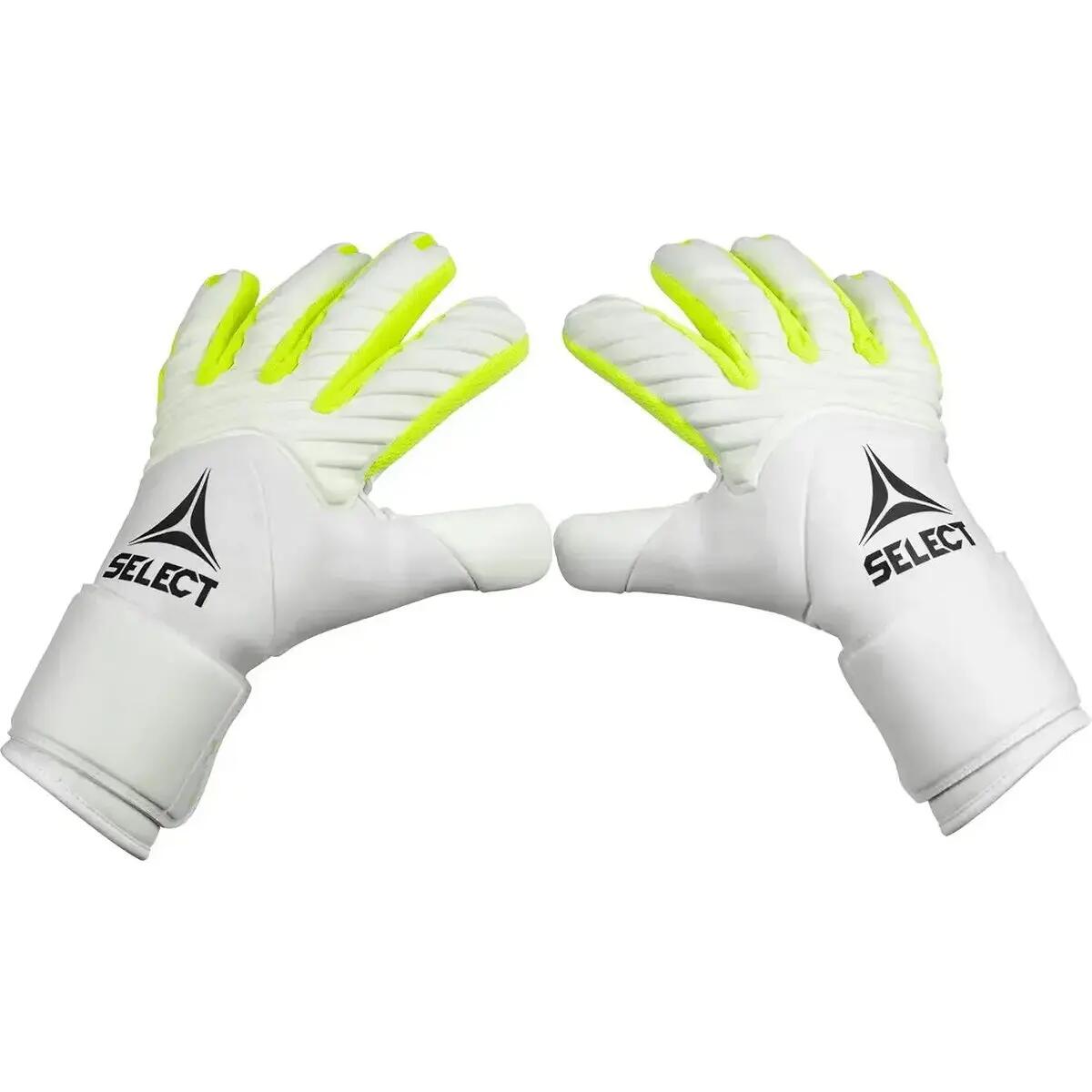 Gants de gardien - Football - Enfants - V26 - Blanc/Jaune fluo 3/5