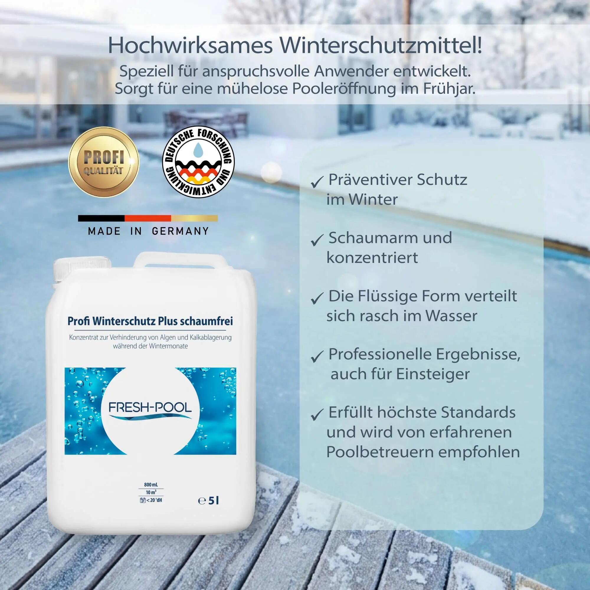 Fresh-Pool Profi Winterschutz Plus 5 Liter Wintermittel Schaumfrei für Pool 3/7