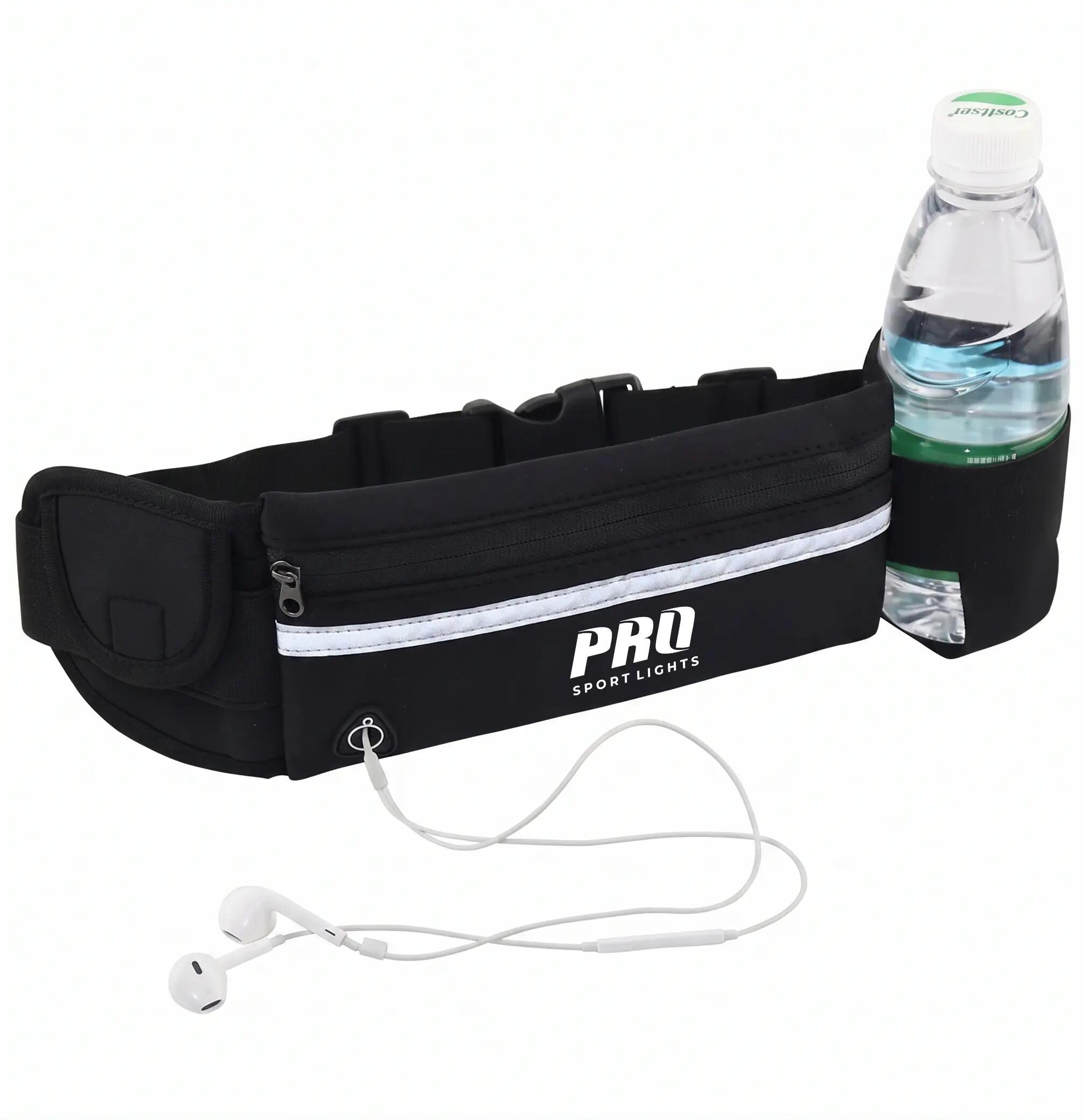 Cinto para correr com suporte para telemóvel Cinto ajustável e refletor 5/8