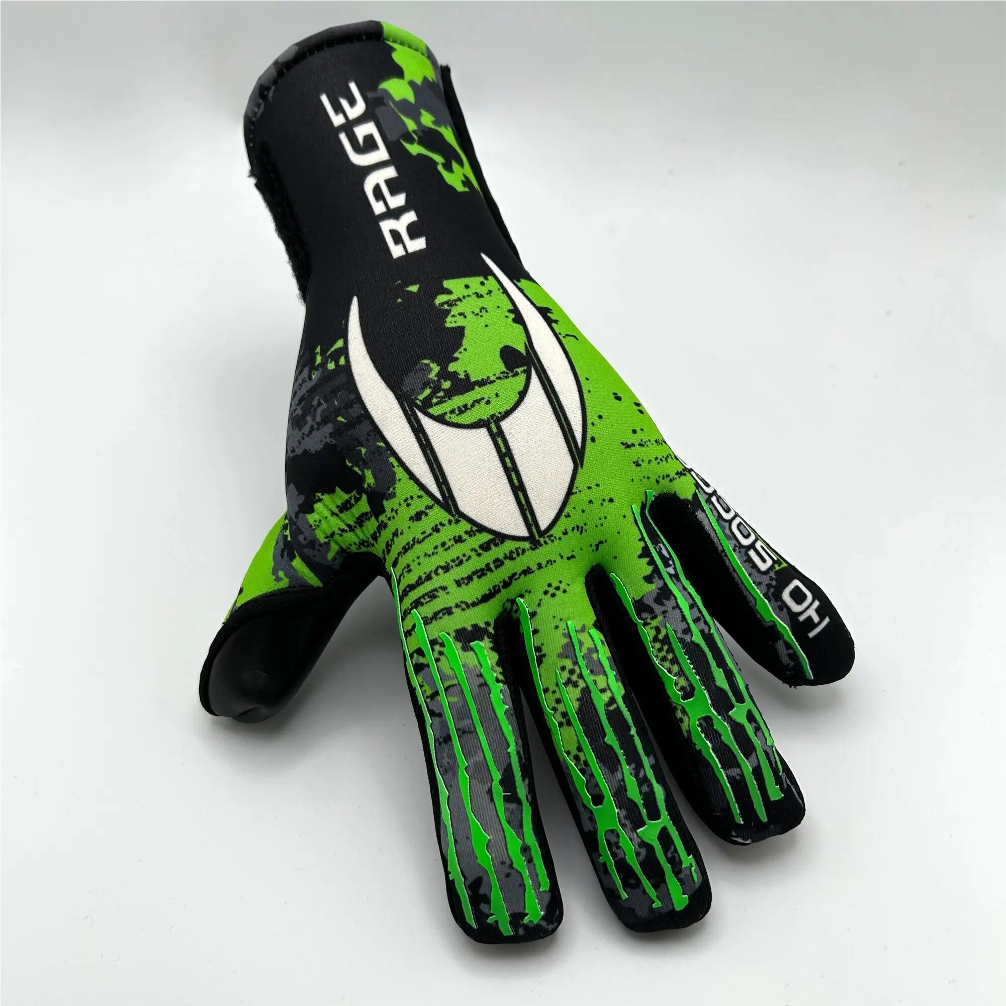 Guanti da portiere Ho Soccer per Bambini Kontrol Rage Green Team 2/4
