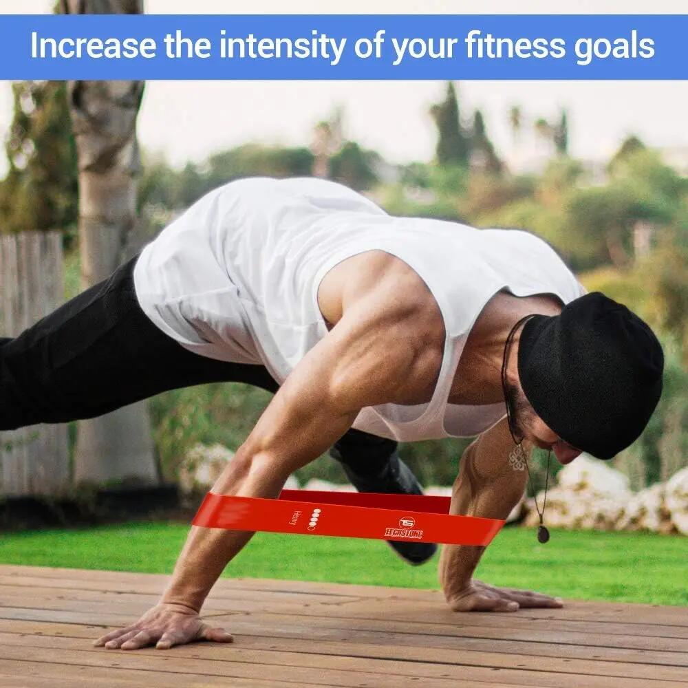 Bande élastique de fitness, [Lot de 5] Bande de résistance élastique, équipement 4/5