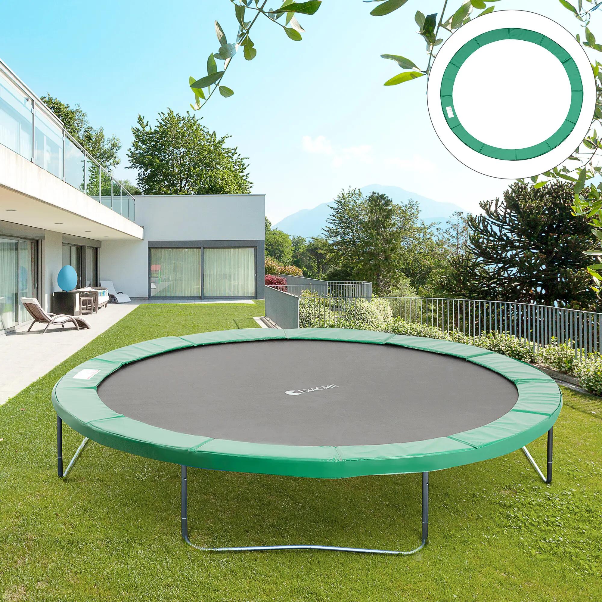 Housse de protection rembourrée pour trampoline, bordure de sécurité pour trampo 4/9