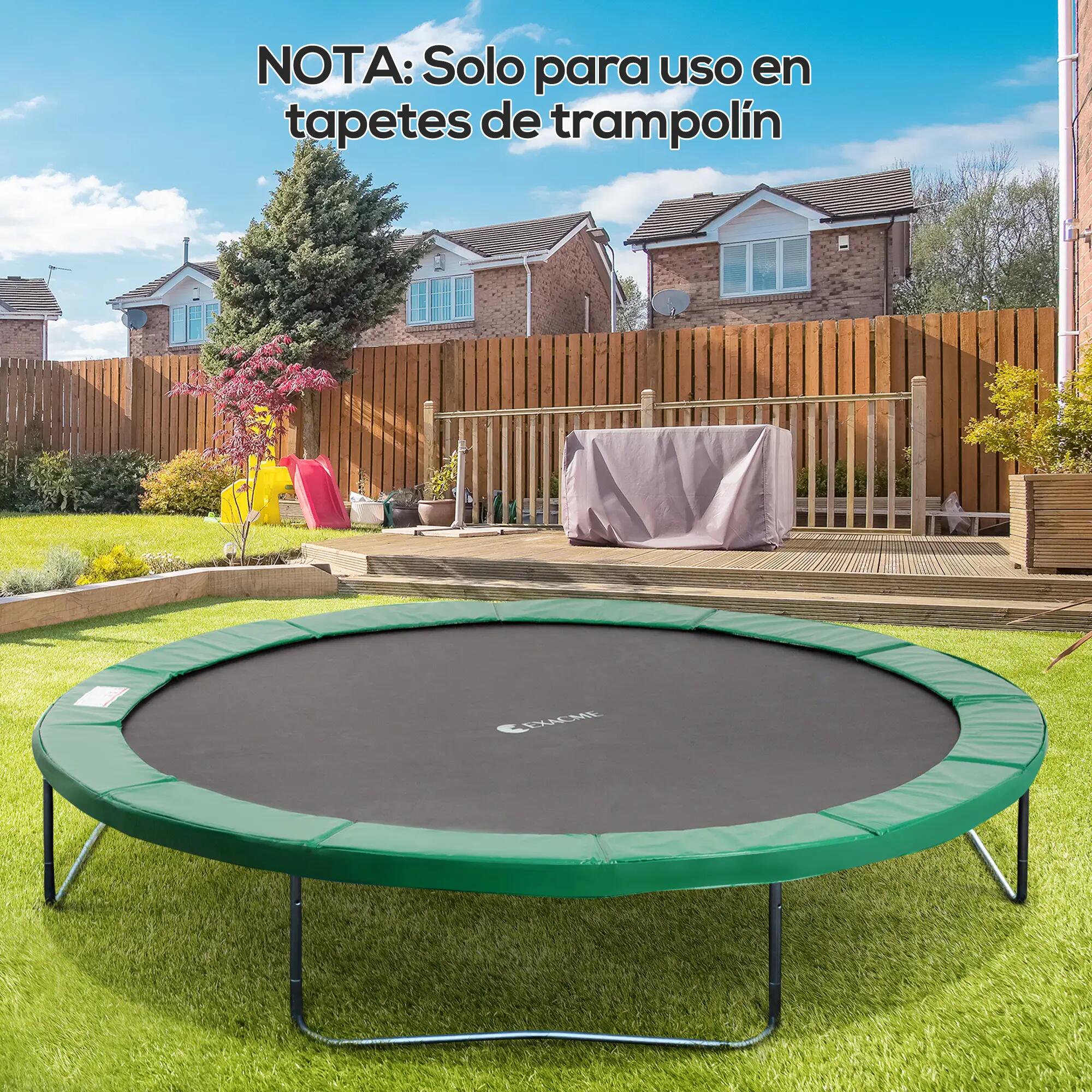 Housse de protection rembourrée pour trampoline, bordure de sécurité pour trampo 3/9