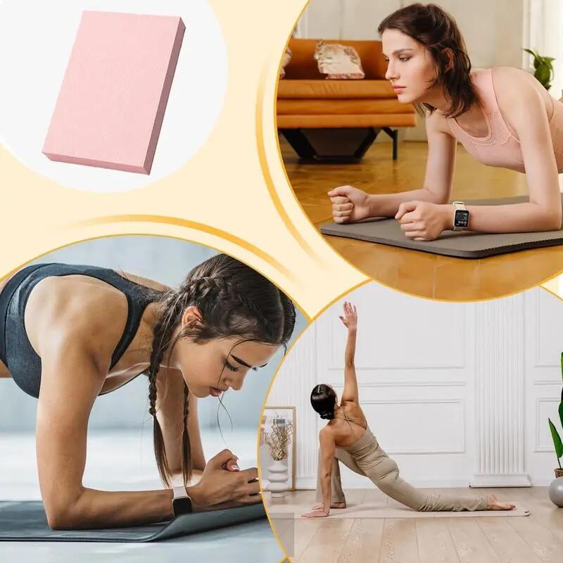 Tapis de fitness à genoux - Tapis d'équilibre - Tapis de planche - Rose 4/6
