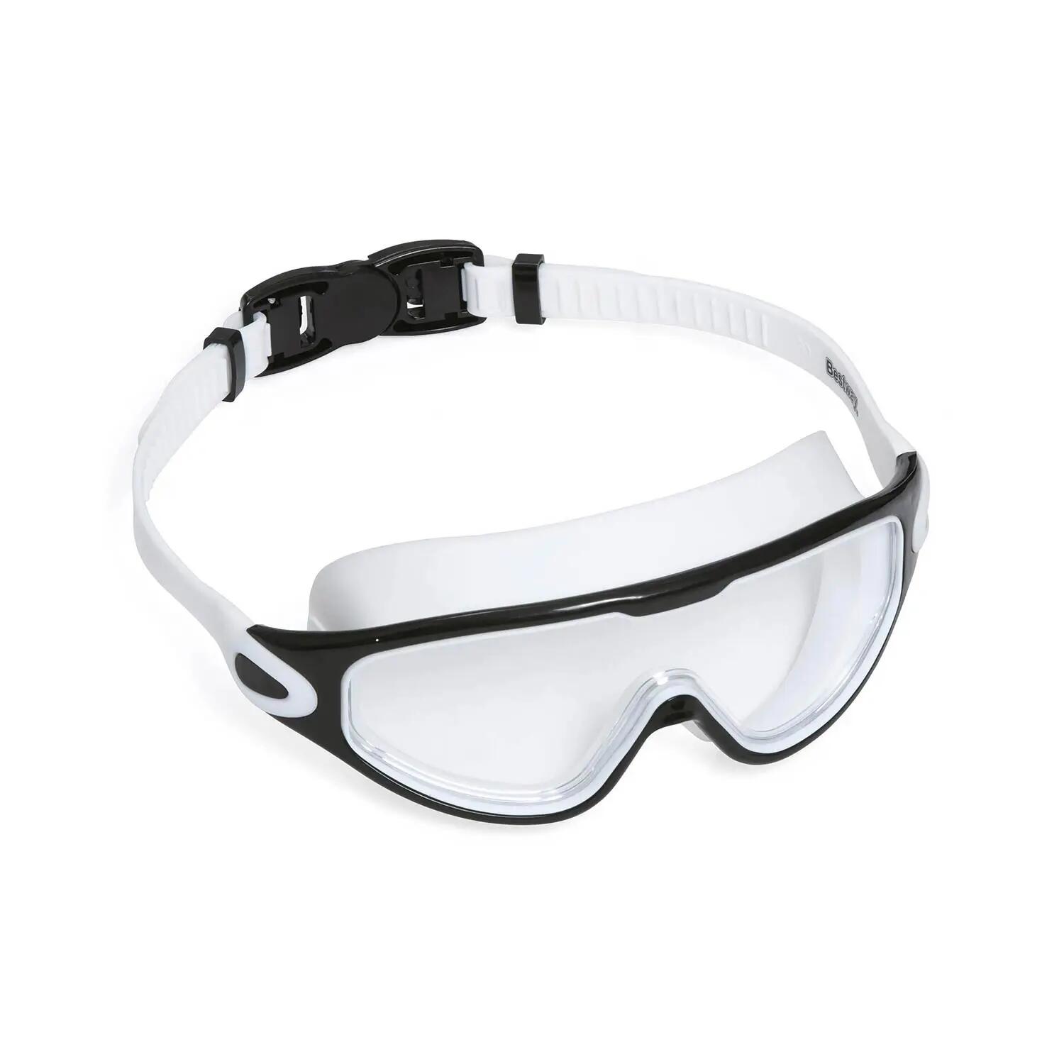 Okularki do pływania Bestway okulary Gogle na basen do wody biało-czarne 3/12