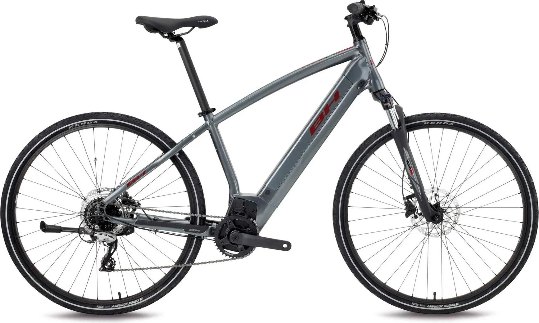 VTC Électrique BH Atom Cross Shimano Acera 8V 500 Wh 700 mm Gris Plata 1/1
