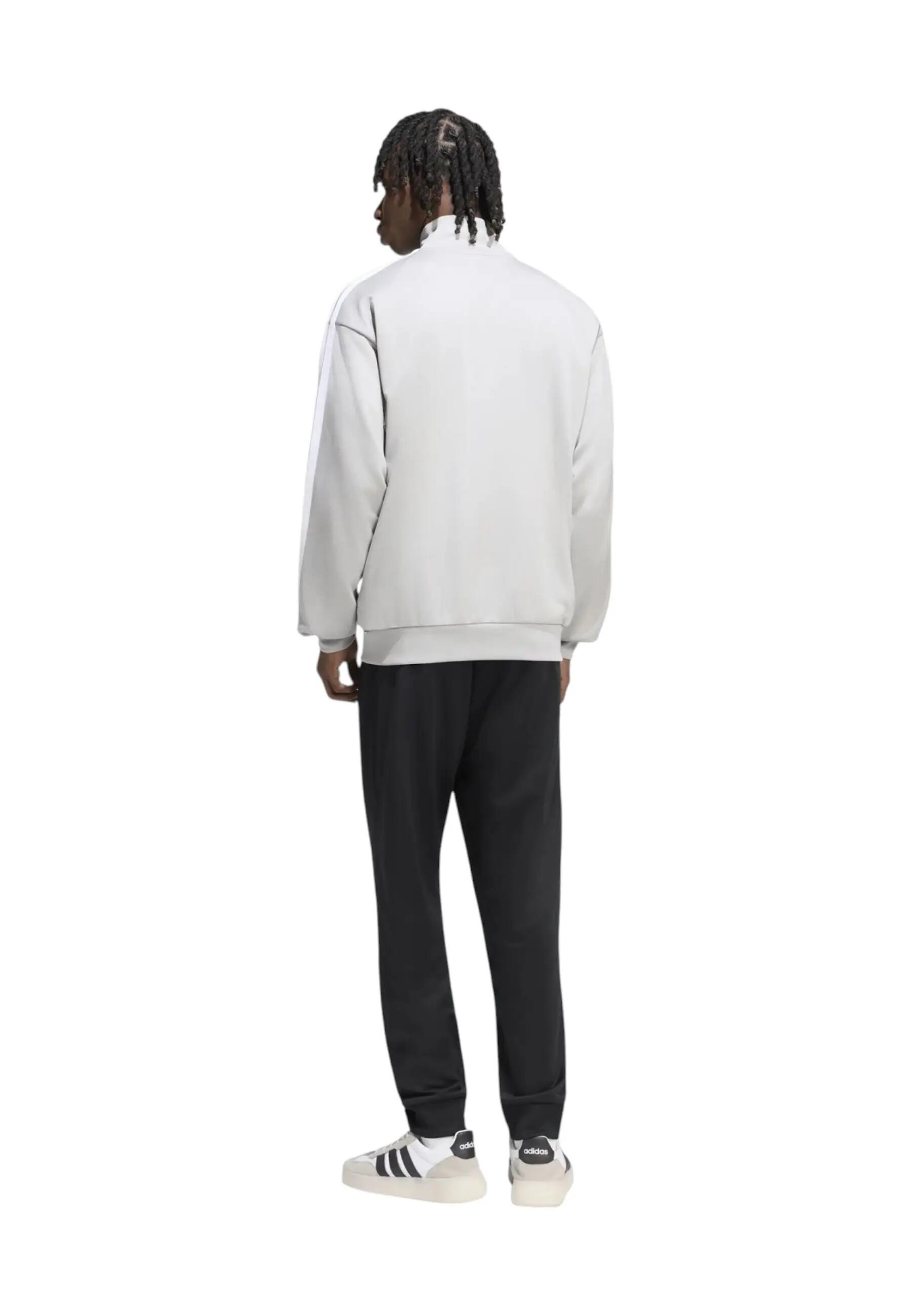Adidas - Heren Trainingspak Full Zip 3-Stripes French Terry, Grijs 3/5