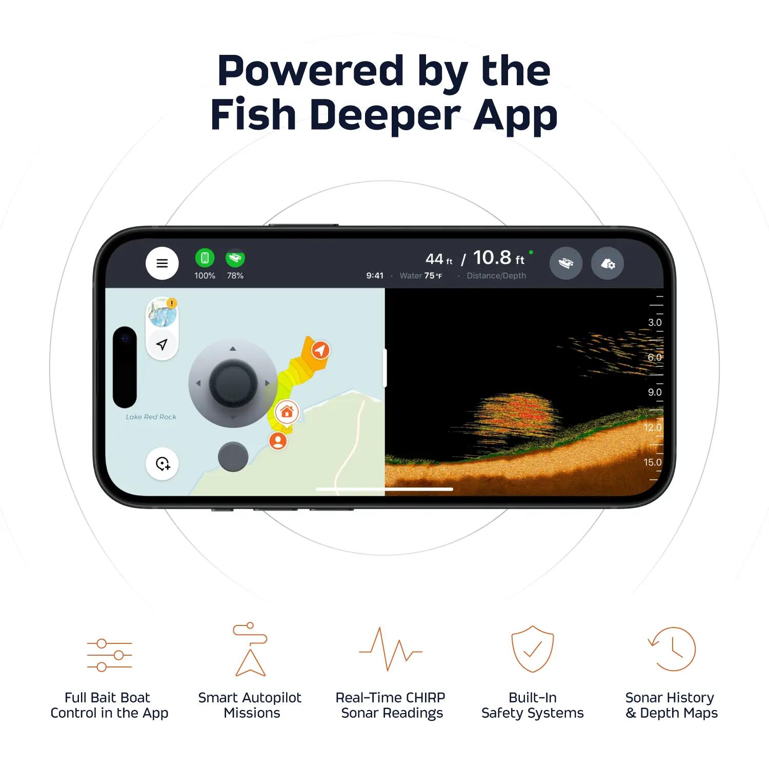 Deeper SPARK Futterboot mit CHIRP-Sonar und GPS-Autopilot 4/6